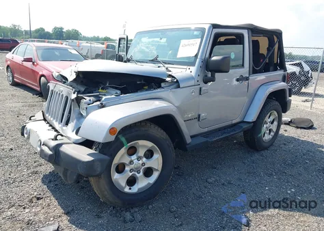 2015 Jeep Wrangler Sahara из США, поврежденный, VIN 1C4AJWBG7FL771190